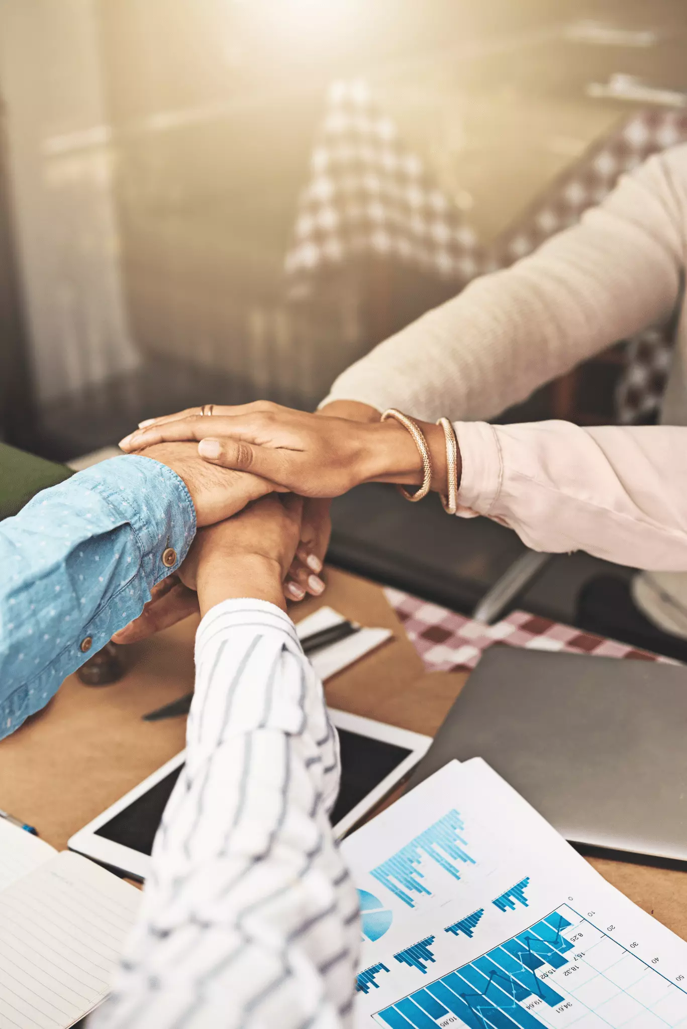 équipe de travail soudée